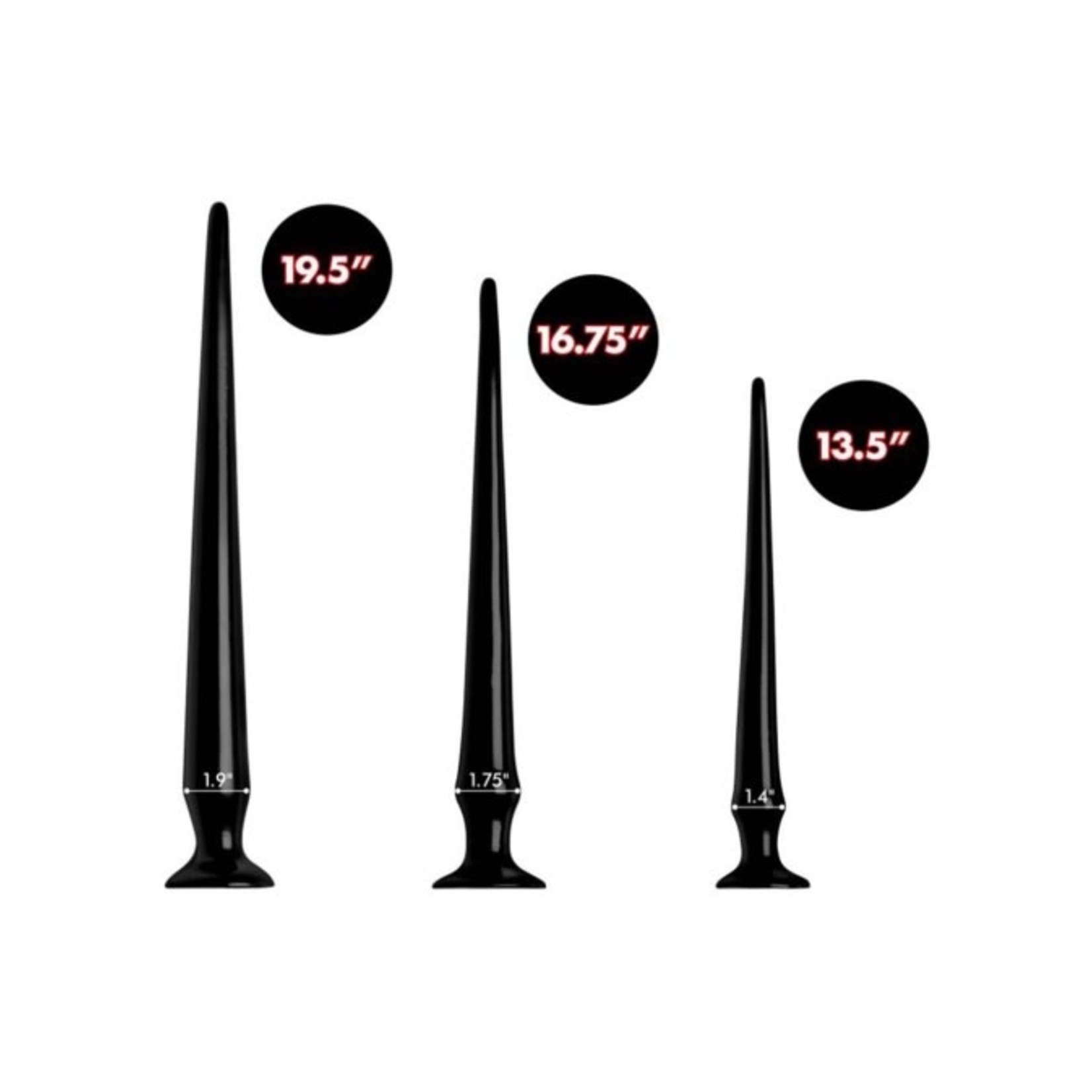 HOSED SLIM TAPERED ANAL HOSE TRAINING SET