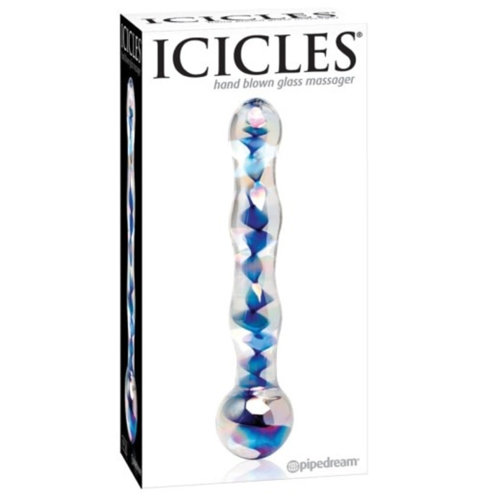 PIPEDREAM ICICLES NO. 8 - CLEAR/BLUE