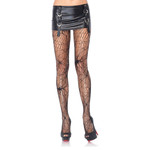 BLACK WIDOW SPIDER NET WEB TIGHTS O/S