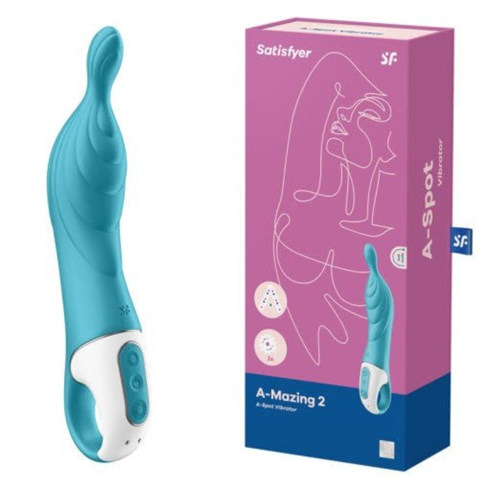 SATISFYER SATISFYER A-MAZING 2 TURQUOISE