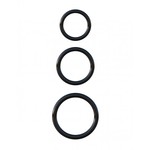FCR SILICONE 3-RING STAMINA SET BLACK