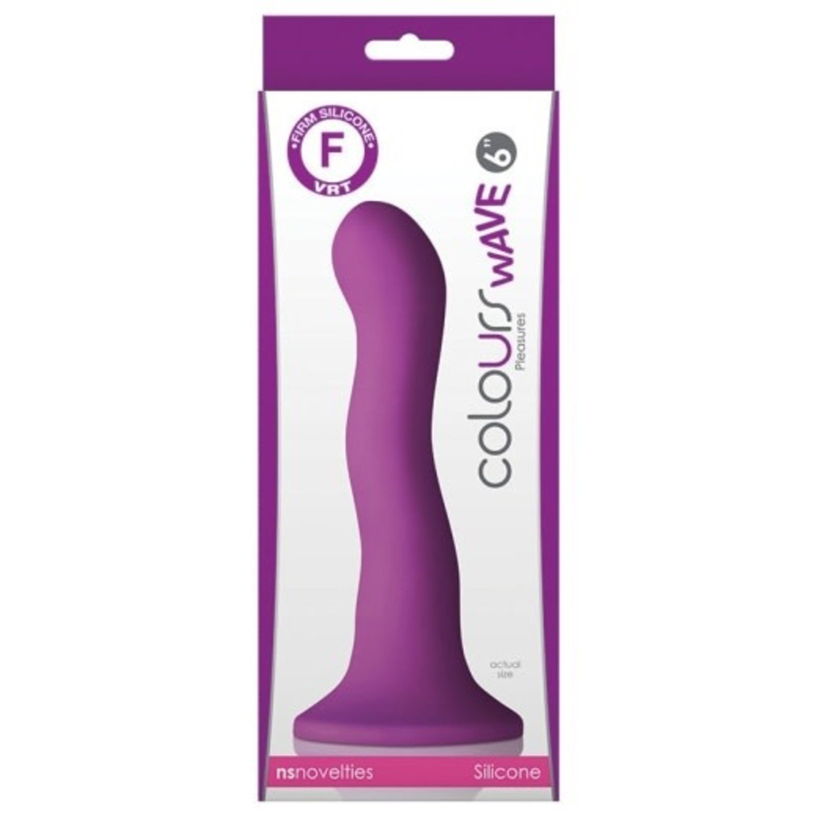 NS NOVELTIES NS NOVELTIES - COLOURS WAVE 6 INCH SILICONE DILDO