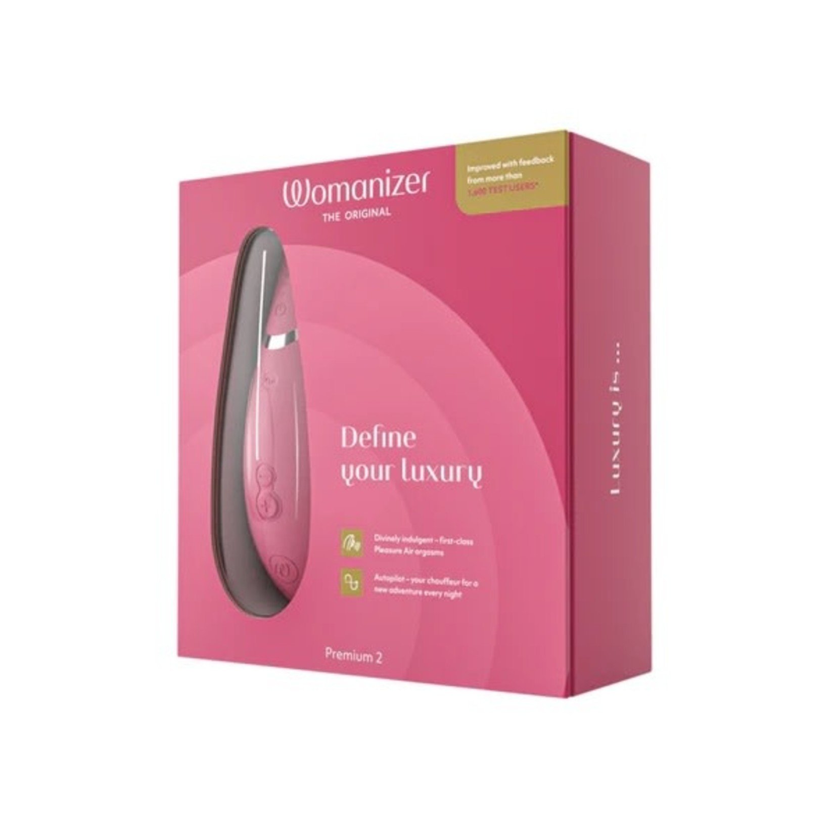 WOMANIZER WOMANIZER PREMIUM 2 - CLITORAL STIMULATOR - RASPBERRY