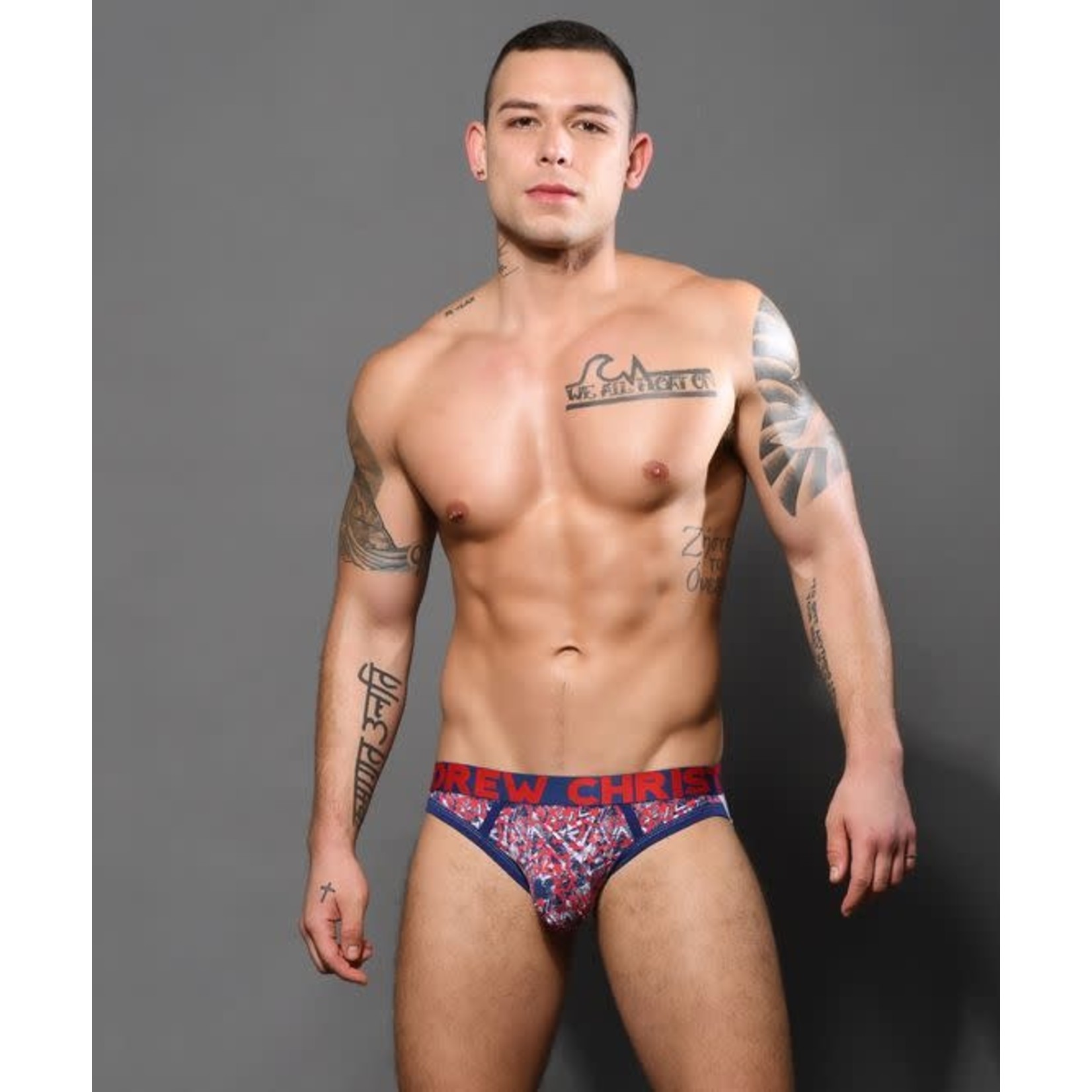 ANDREW CHRISTIAN ANDREW CHRISTIAN - BLAZING STARS BRIEF JOCK W/ ALMOST NAKED MEDIUM