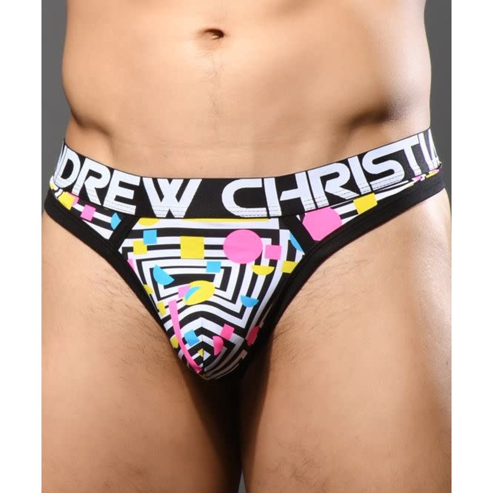 ANDREW CHRISTIAN ANDREW CHRISTIAN - GEOMETRIC THONG W/ ALMOST NAKED SMALL