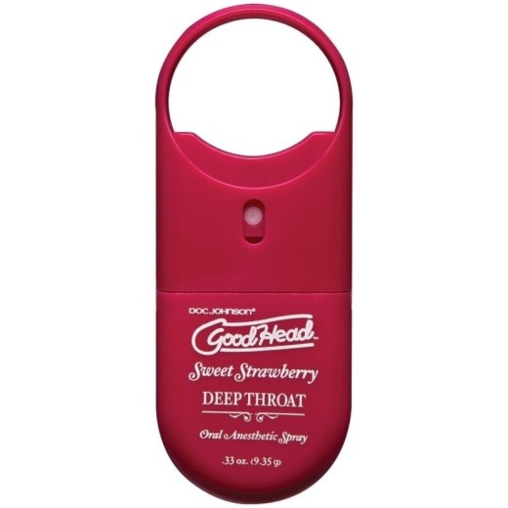 DOC JOHNSON GOODHEAD - DEEP THROAT SPRAY TO-GO - STRAWBERRY (.30 FL.OZ.)