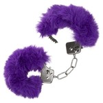 CALEXOTICS ULTRA FLUFFY FURRY CUFFS - PURPLE