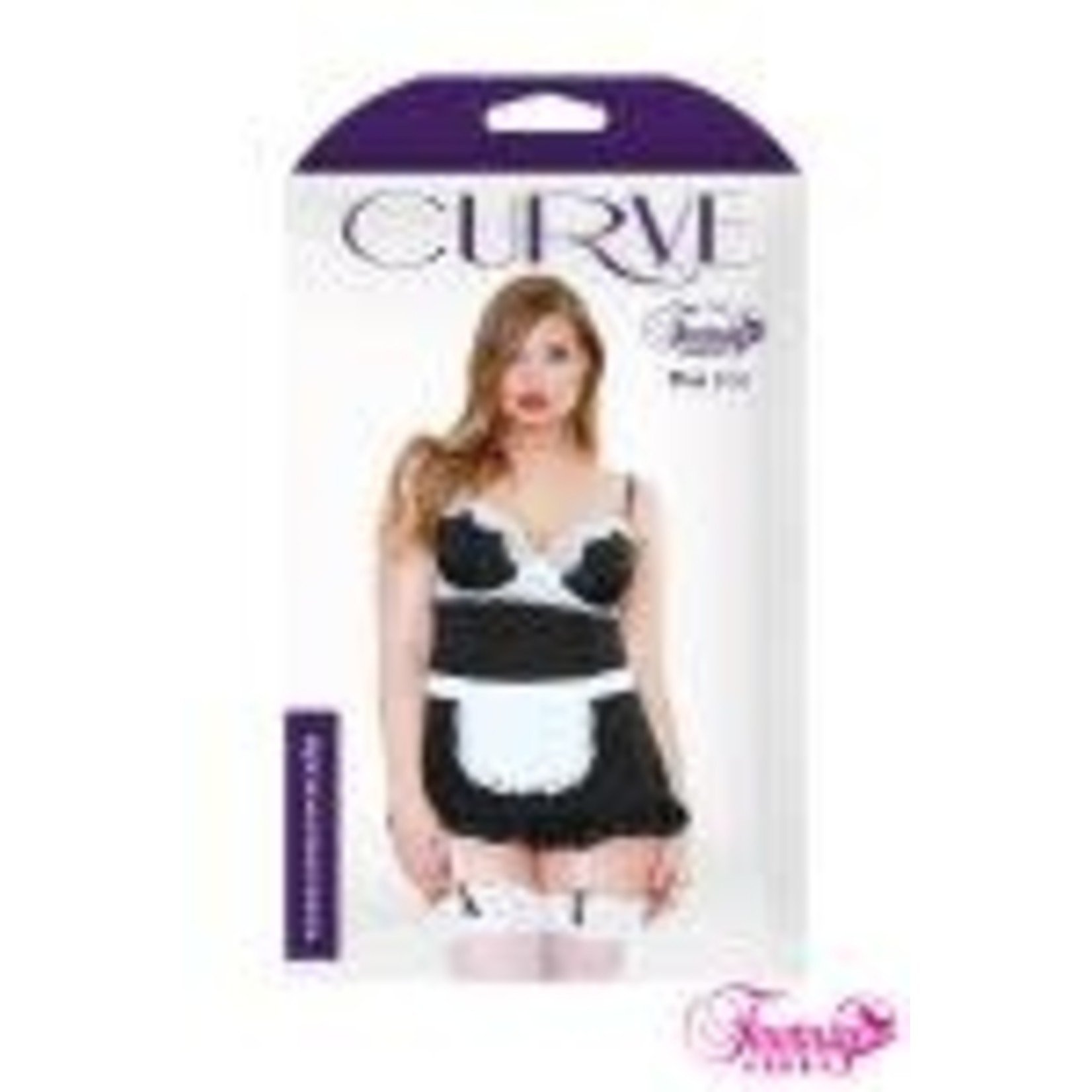 FANTASY LINGERIE FANTASY LINGERIE - NIGHT SERVICE MAID COSTUME SET 2PC. AS SHOWN 3X/4X