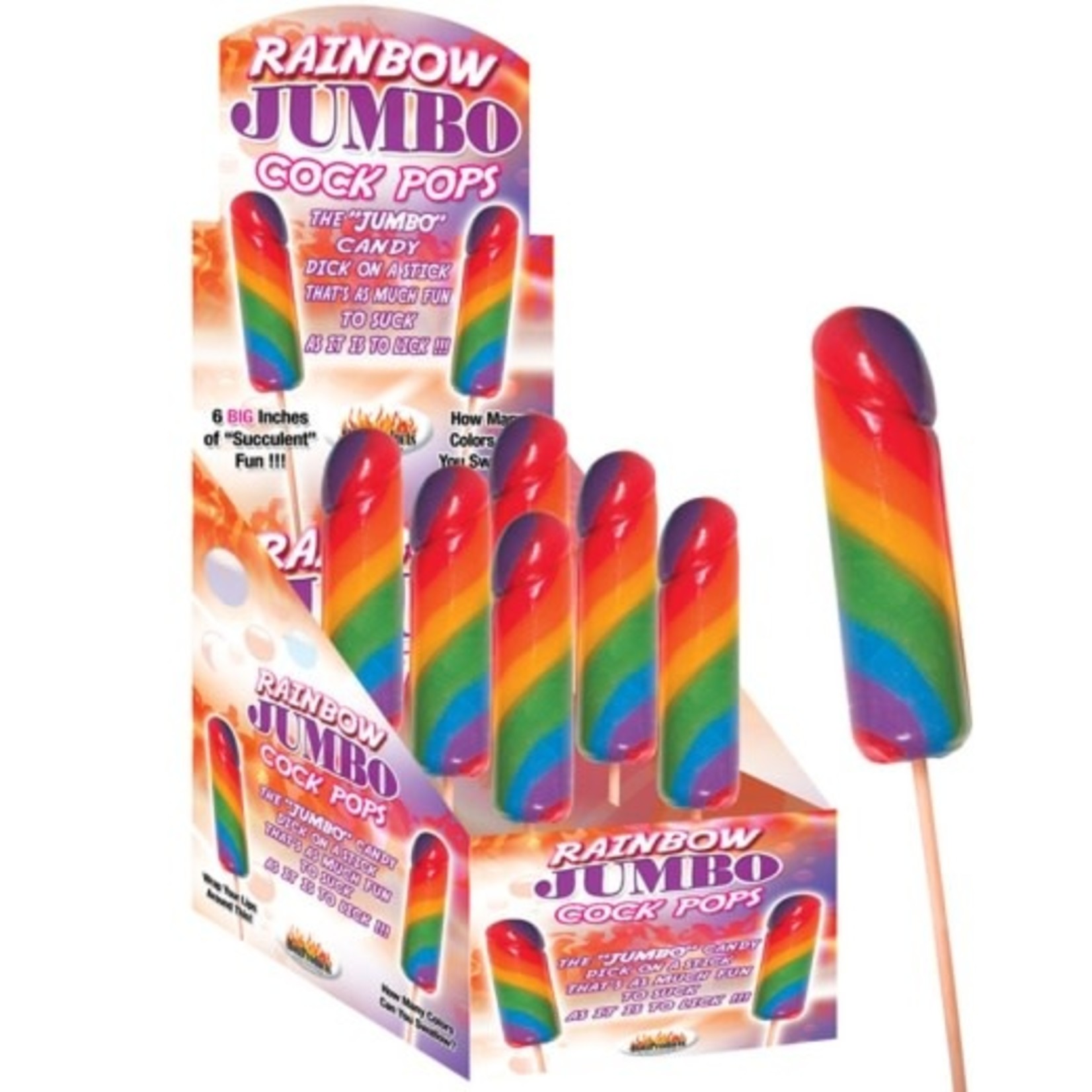 HOTTPRODUCTS RAINBOW JUMBO COCK POPS