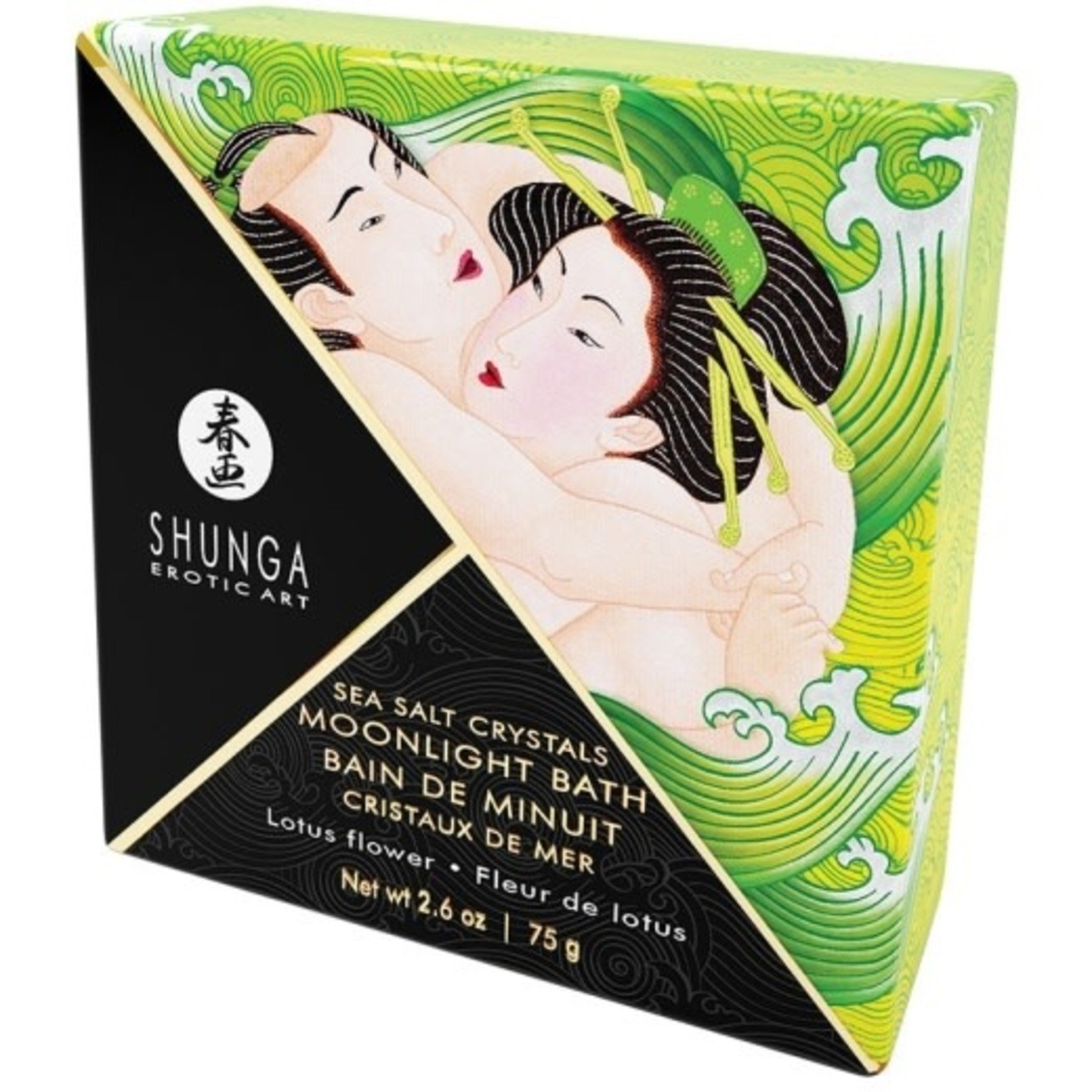 SHUNGA MOONLIGHT BATH SEA SALT CRYSTALS - LOTUS FLOWER 75 GR. (6617)