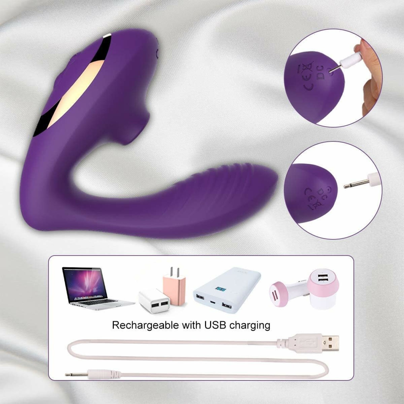 TRACY'S DOG TRACY'S DOG OG CLITORAL SUCKING VIBRATOR PURPLE