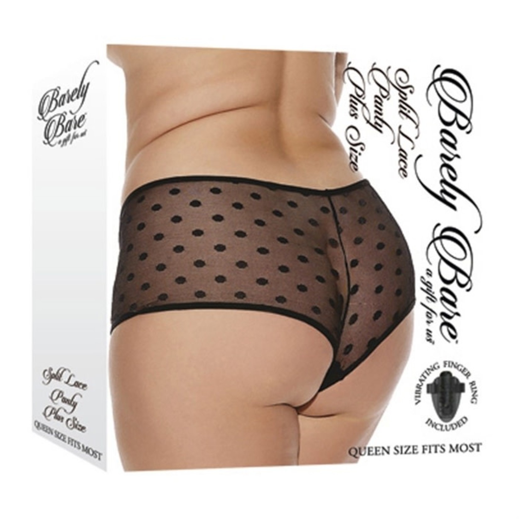 BARELY BARE - SPLIT LACE PANTY PLUS SIZE