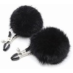 SEXY AF PUFF BALL NIPPLE CLAMPS BLACK
