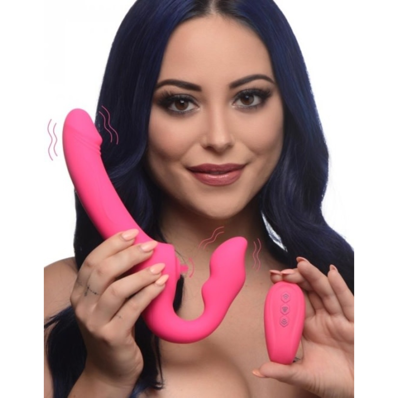 XR BRANDS STRAP U MIGHTY LICKER STRAPLESS STRAP-ON VIBE