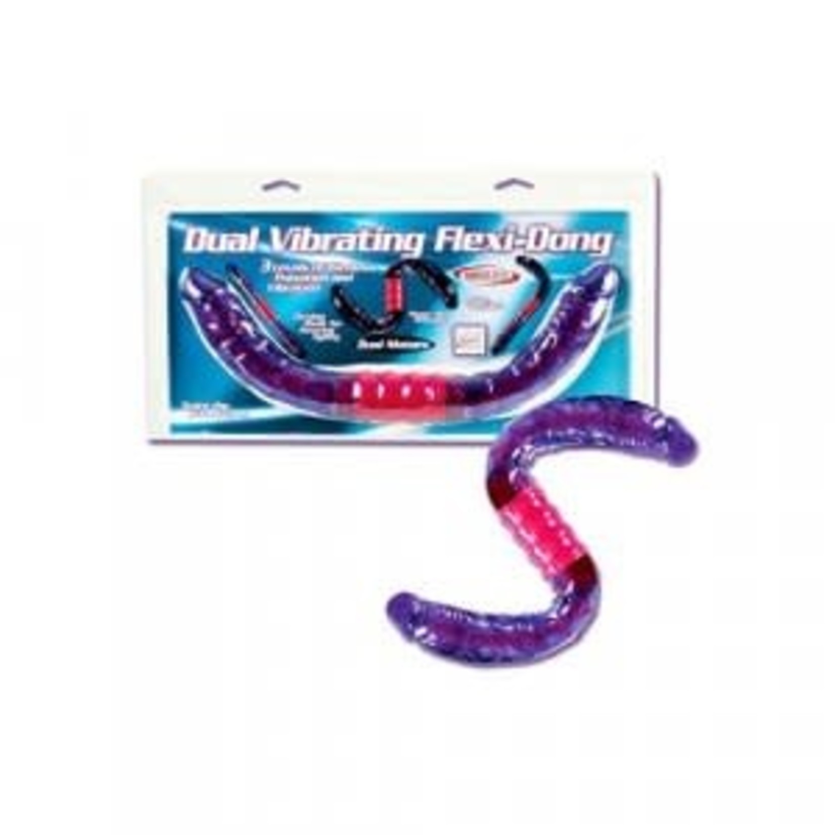 CALEXOTICS DUAL VIBRATING FLEXI-DONG - PURPLE
