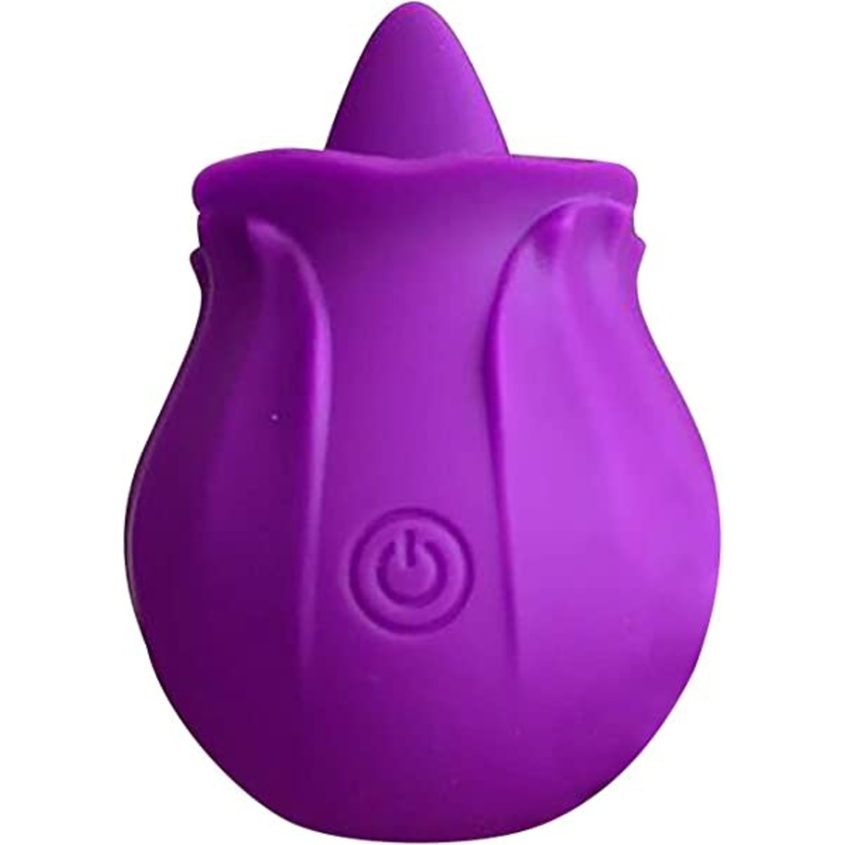 M'LADY - ROSE FLICKERING TONGUE VIBRATING CLITORAL STIMULATOR - PURPLE