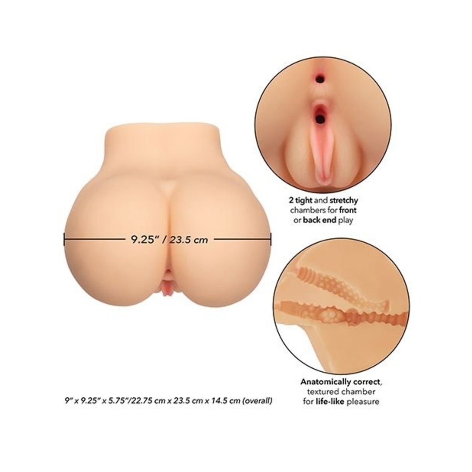 CALEXOTICS STROKE IT BBL BOOTY - IVORY