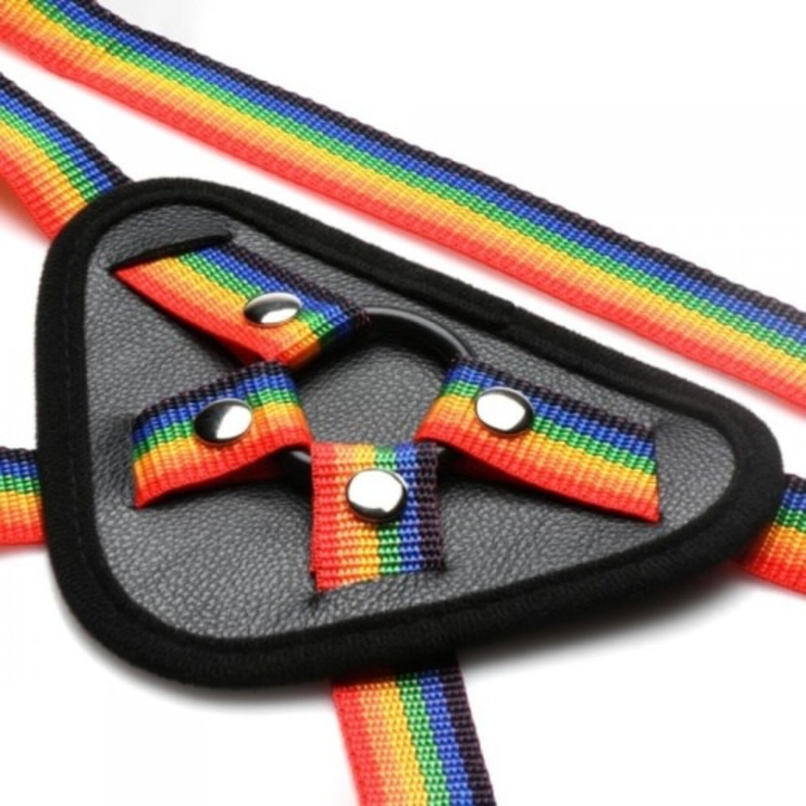 XR BRANDS STRAP U - RIDE THE RAINBOW UNIVERSAL RAINBOW STRAP-ON HARNESS