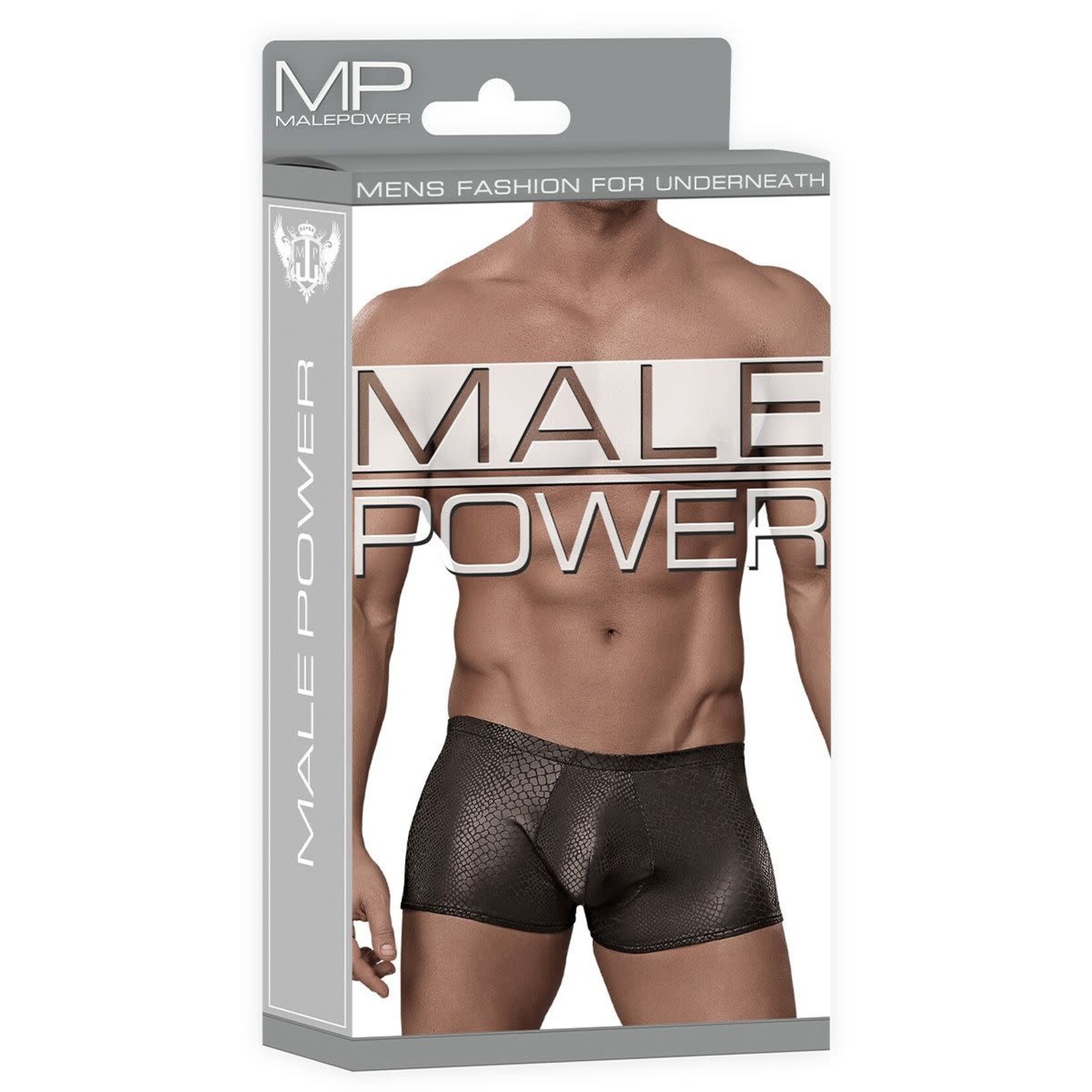 MALE POWER MALE POWER -  RUDE AWAKENING CHEEKY CUTOUT SHORT BLACK S