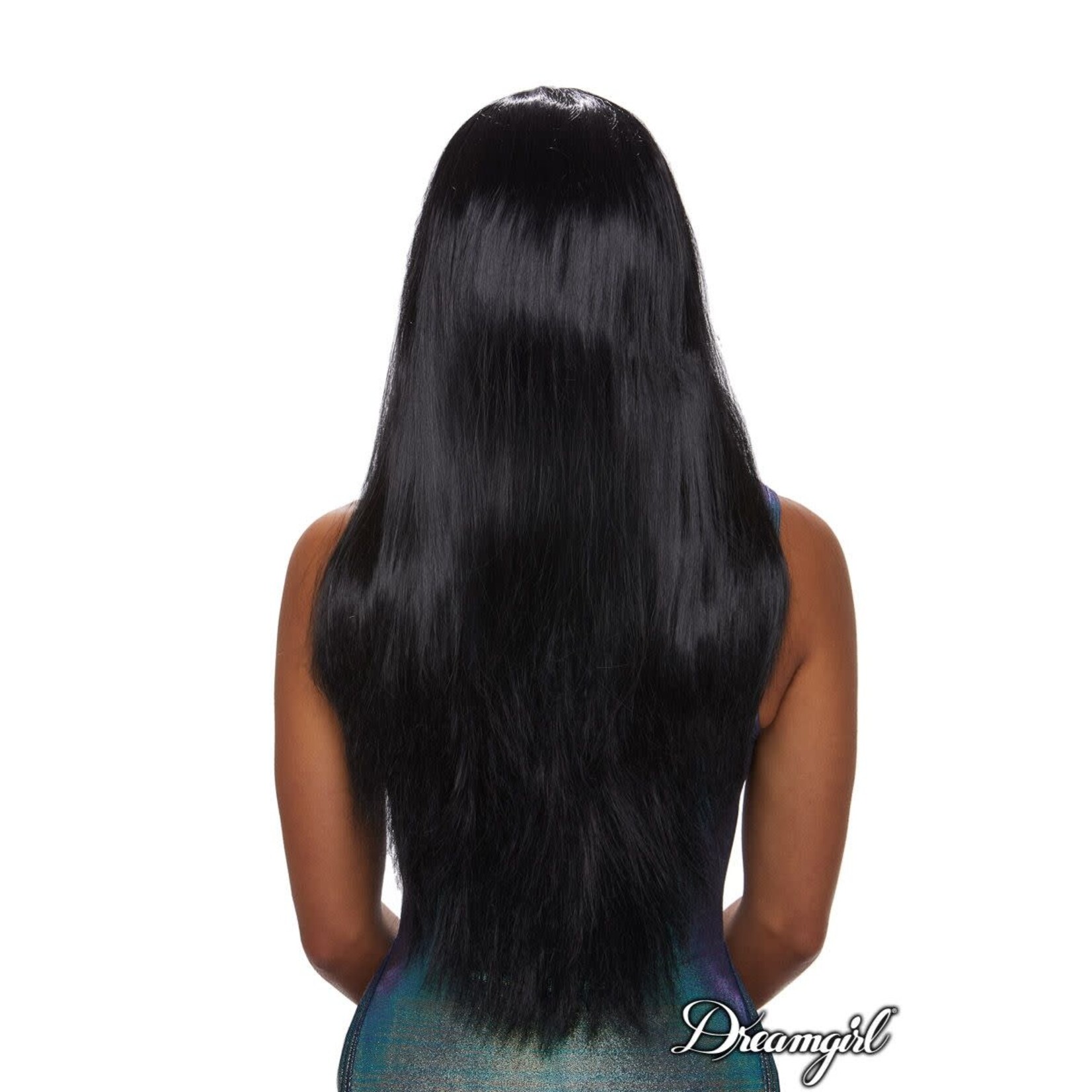 DREAMGIRL LINGERIE DREAMGIRL -  LONG STRAIGHT WIG BLACK O/S