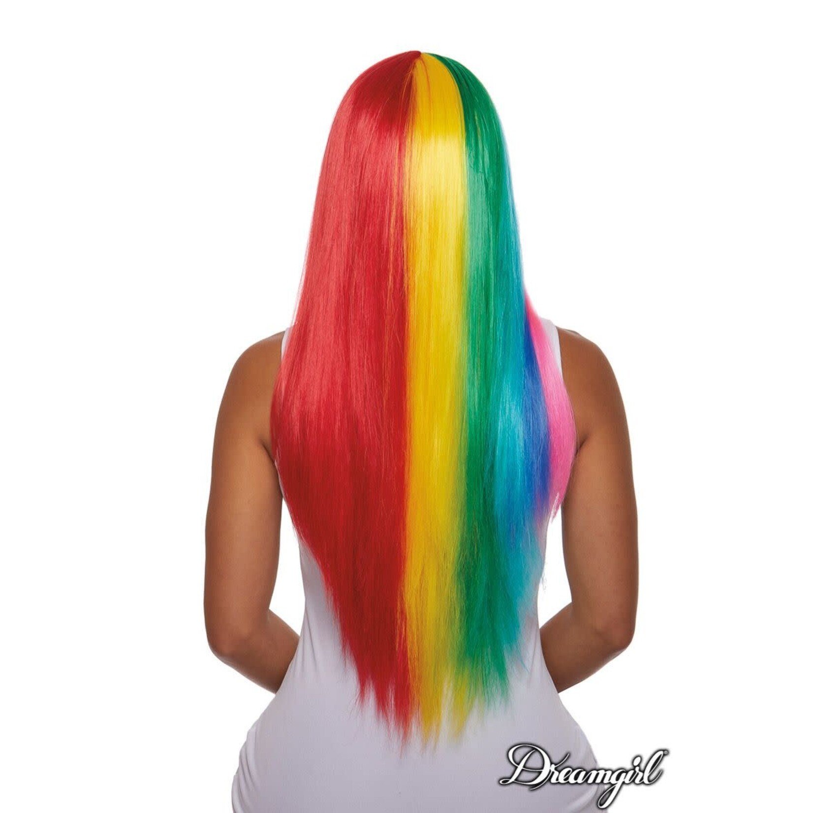 DREAMGIRL LINGERIE DREAMGIRL -  PRIMARY RAINBOW WIG RAINBOW O/S