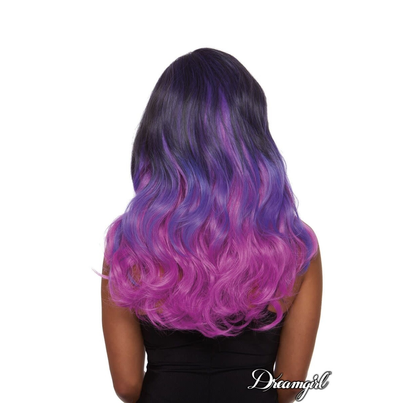 DREAMGIRL LINGERIE DREAMGIRL -  FAUX OMBRE LAYERED WIG PURPLE O/S