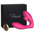 TRACY'S DOG TRACY'S DOG - OG 2 CLITORAL SUCKING VIBRATOR ROSE RED (85464)