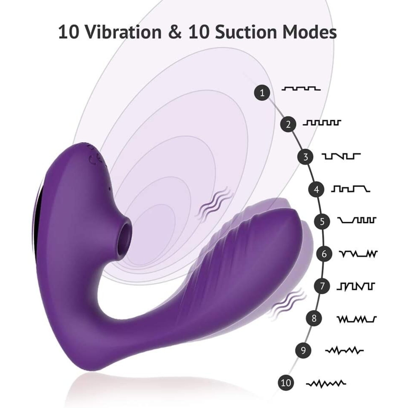 TRACY'S DOG TRACY'S DOG - OG 2 CLITORAL SUCKING VIBRATOR PURPLE (85457)