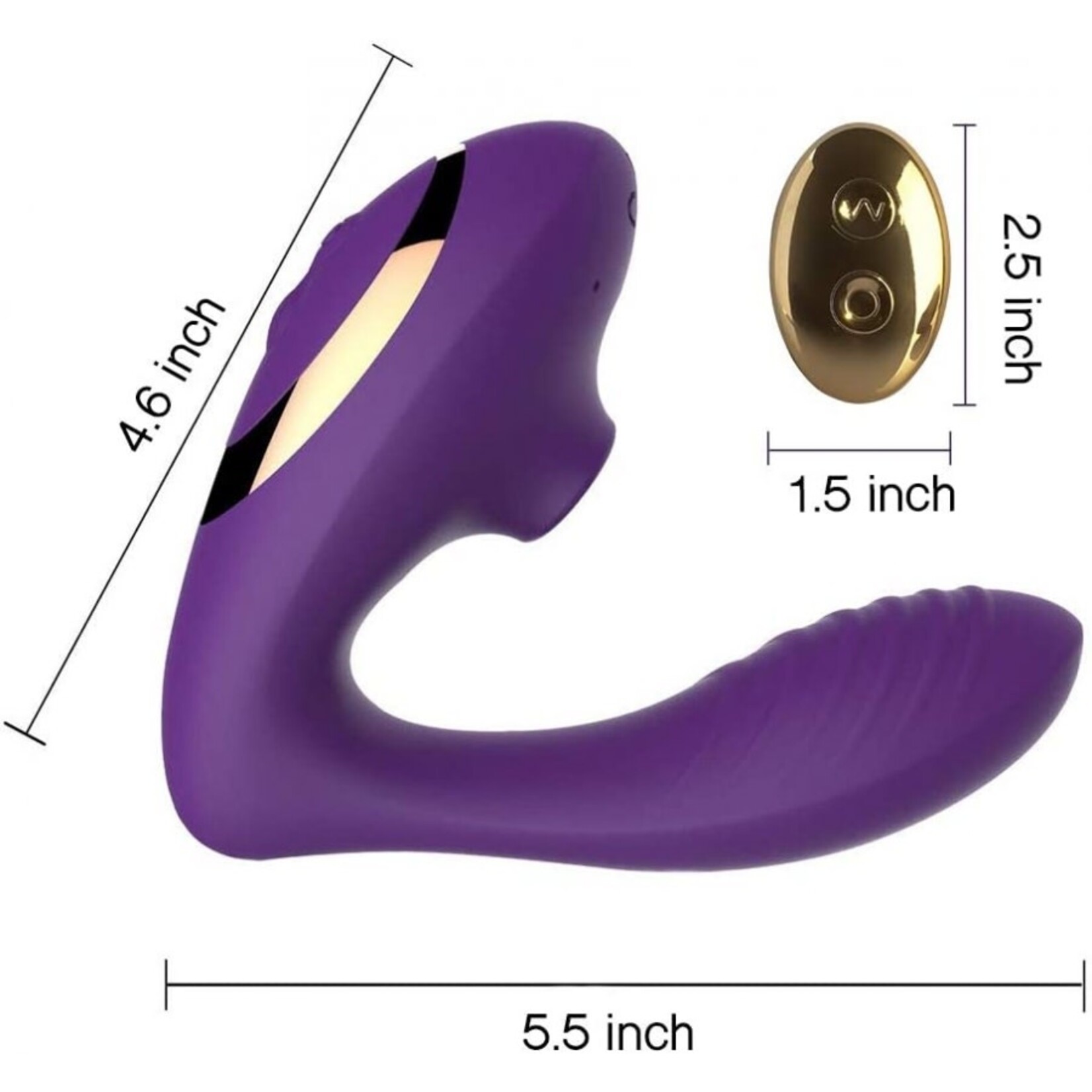 TRACY'S DOG TRACY'S DOG - OG 2 CLITORAL SUCKING VIBRATOR PURPLE (85457)