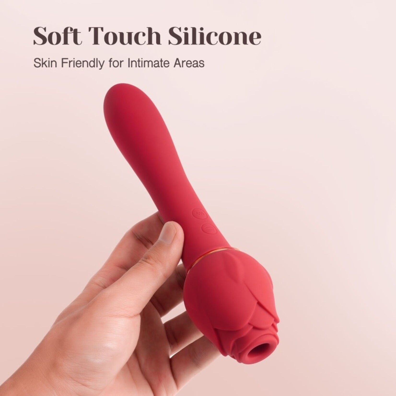 TRACY'S DOG TRACY'S DOG - ROSE WAND VIBRATOR ROSE RED