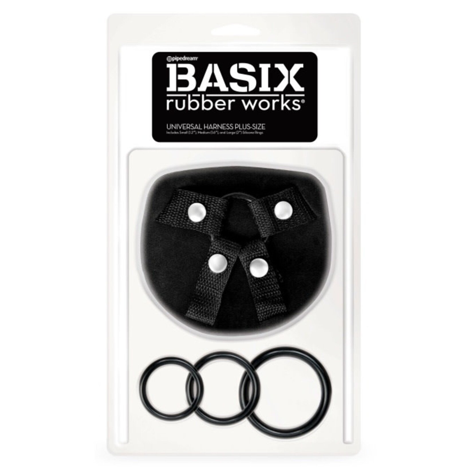 PIPEDREAM PIPEDREAM PRODUCTS BASIX RUBBER WORKS UNIVERSAL HARNESS - PLUS SIZED