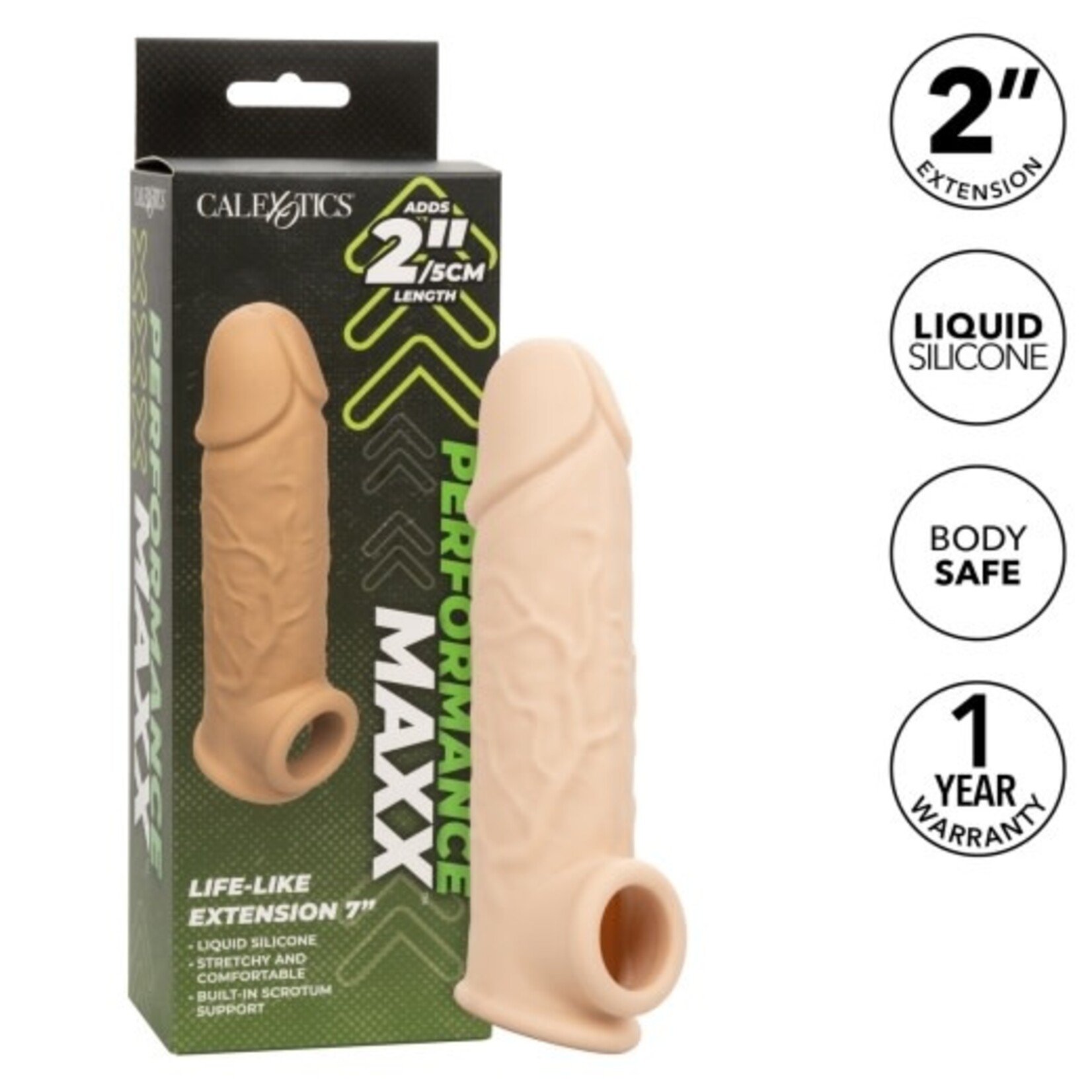 CALEXOTICS PERFORMANCE MAXX LIFE-LIKE EXTENSION 7" - IVORY