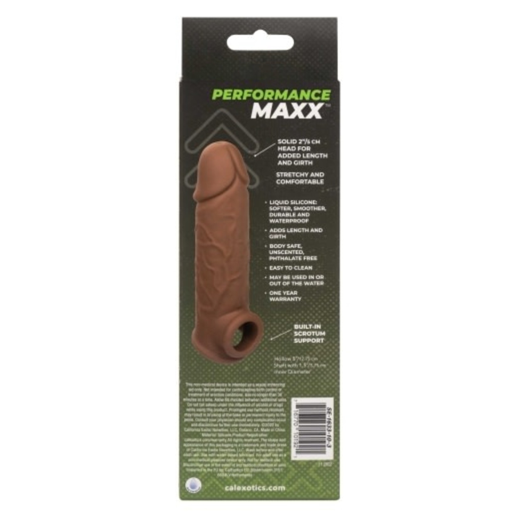 CALEXOTICS PERFORMANCE MAXX LIFE-LIKE EXTENSION 7" - BROWN