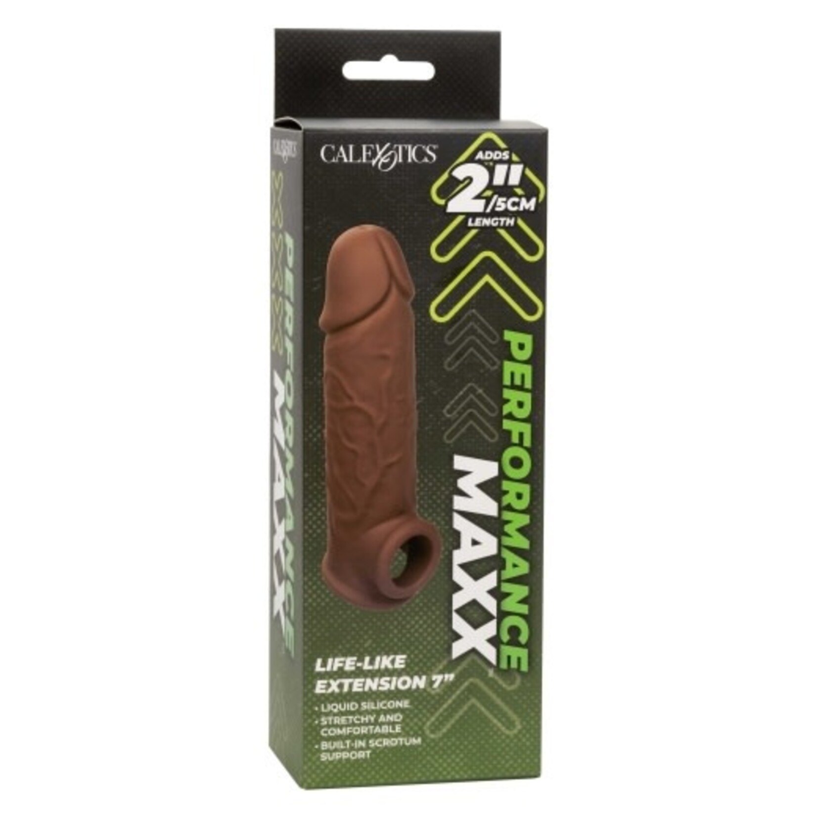 CALEXOTICS PERFORMANCE MAXX LIFE-LIKE EXTENSION 7" - BROWN