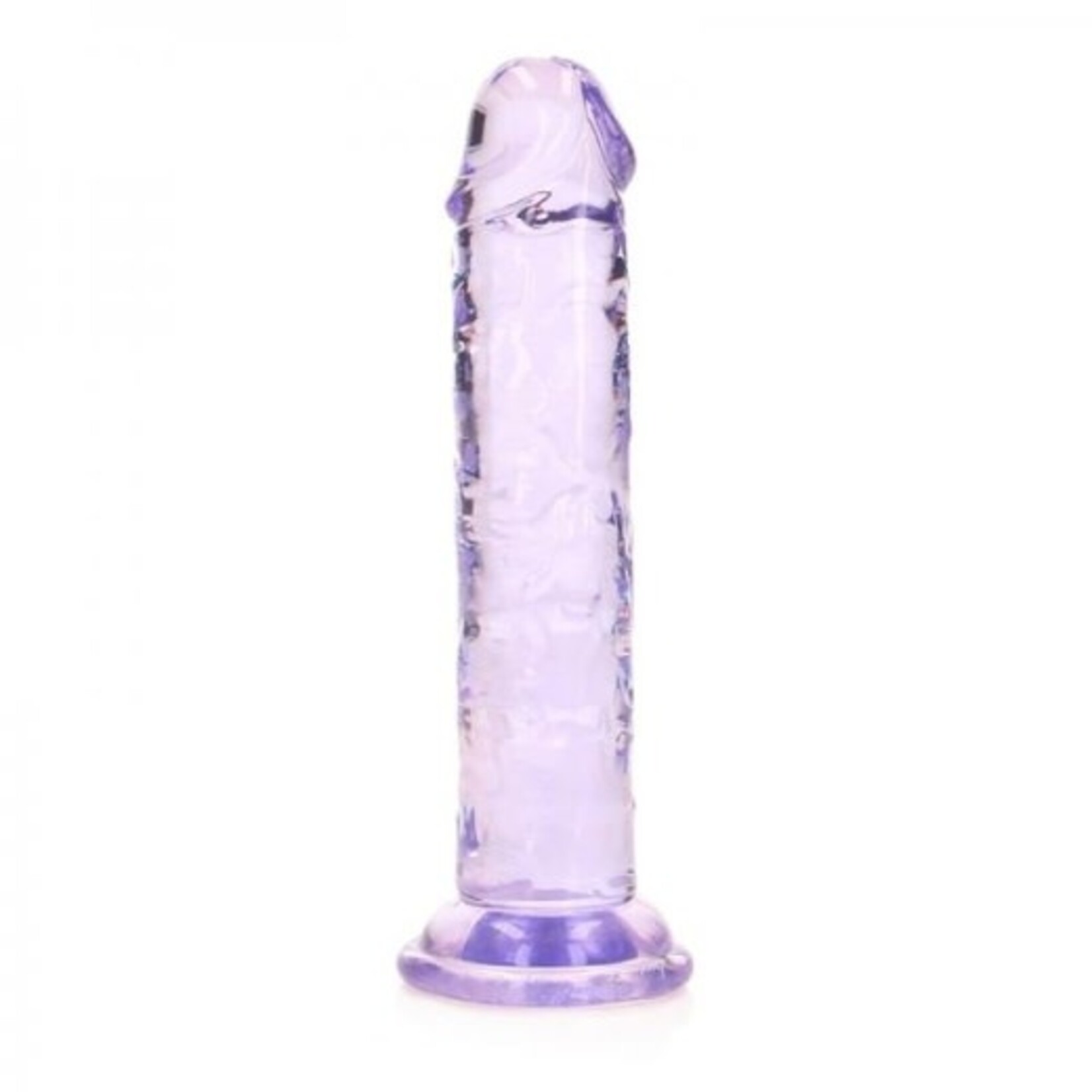 SHOTS REALROCK CRYSTAL CLEAR JELLY 6 INCH DILDO