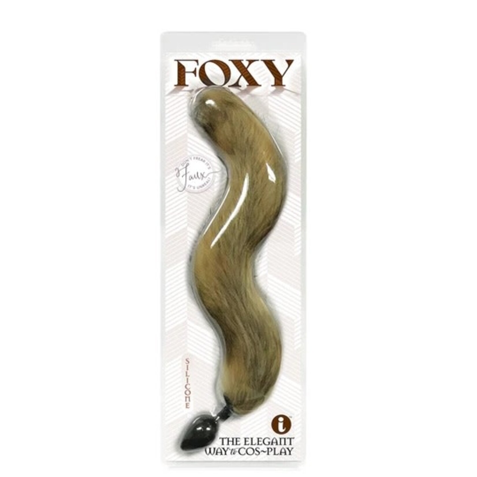 FOXY FOX TAIL SILICONE BUTT PLUG GOLD