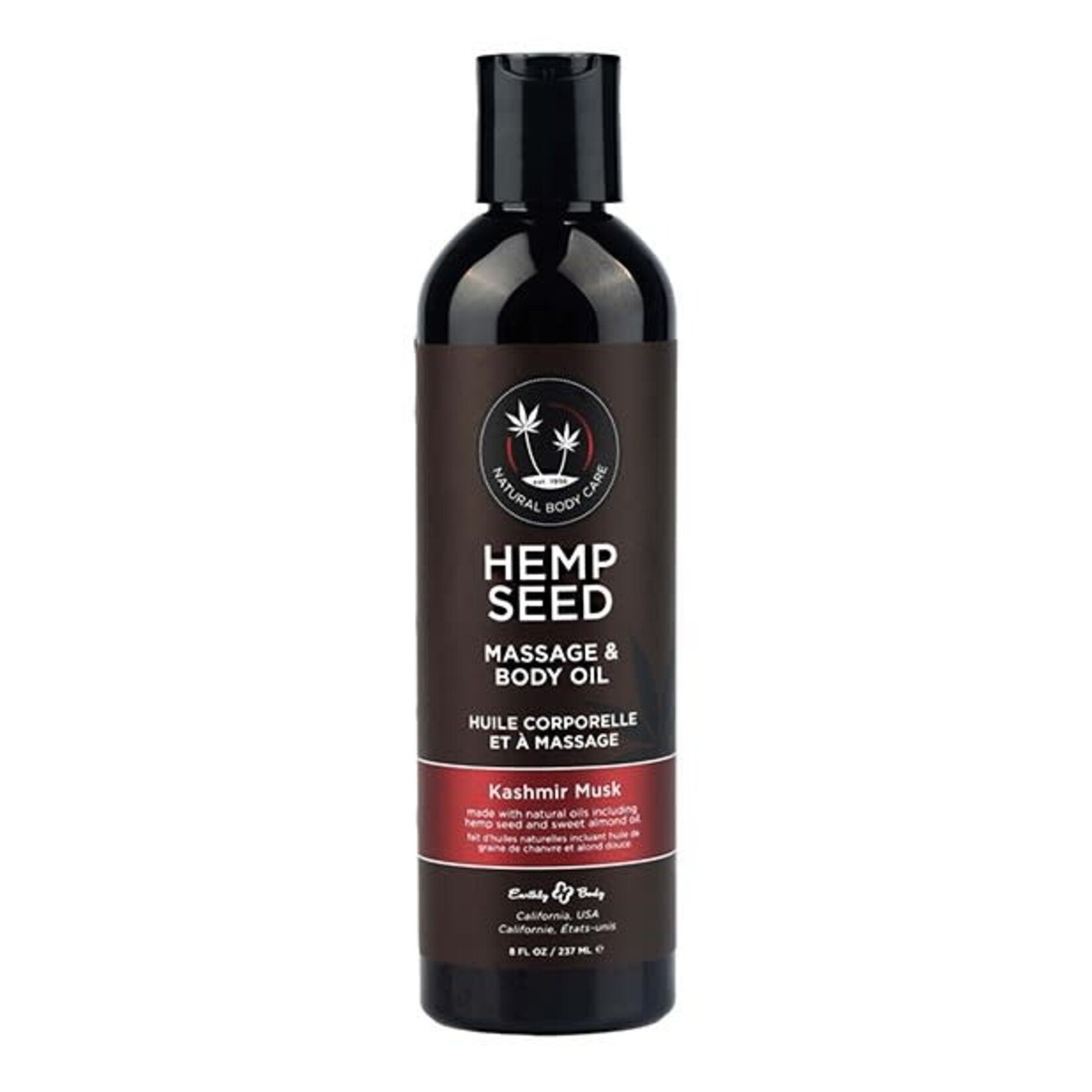 EARTHLY BODY EARTHLY BODY - HEMP SEED MASSAGE & BODY OIL KASHMIR MUSK 8 FL OZ / 237 ML