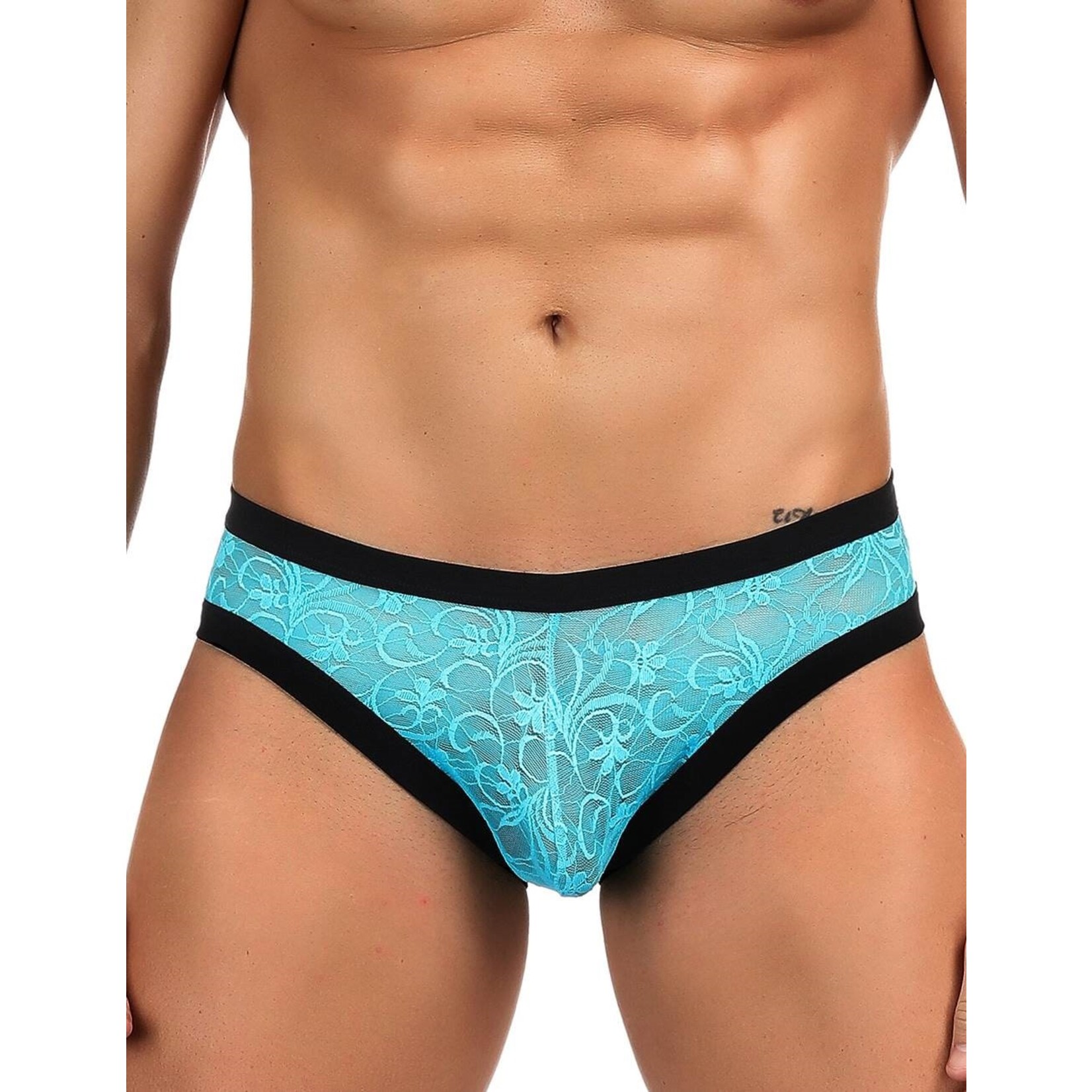 OH YEAH! -  SEXY BLUE LACE PANTY FOR MEN XS