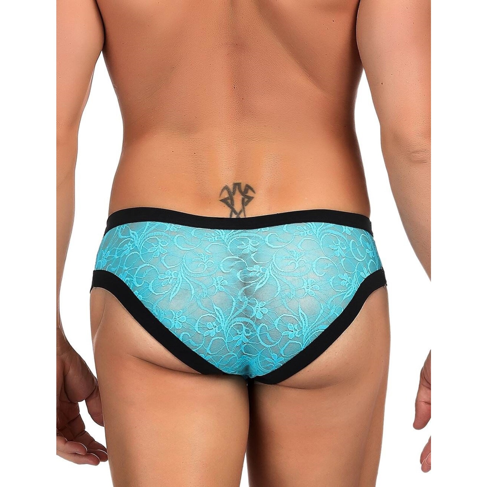 OH YEAH! -  SEXY BLUE LACE PANTY FOR MEN XS