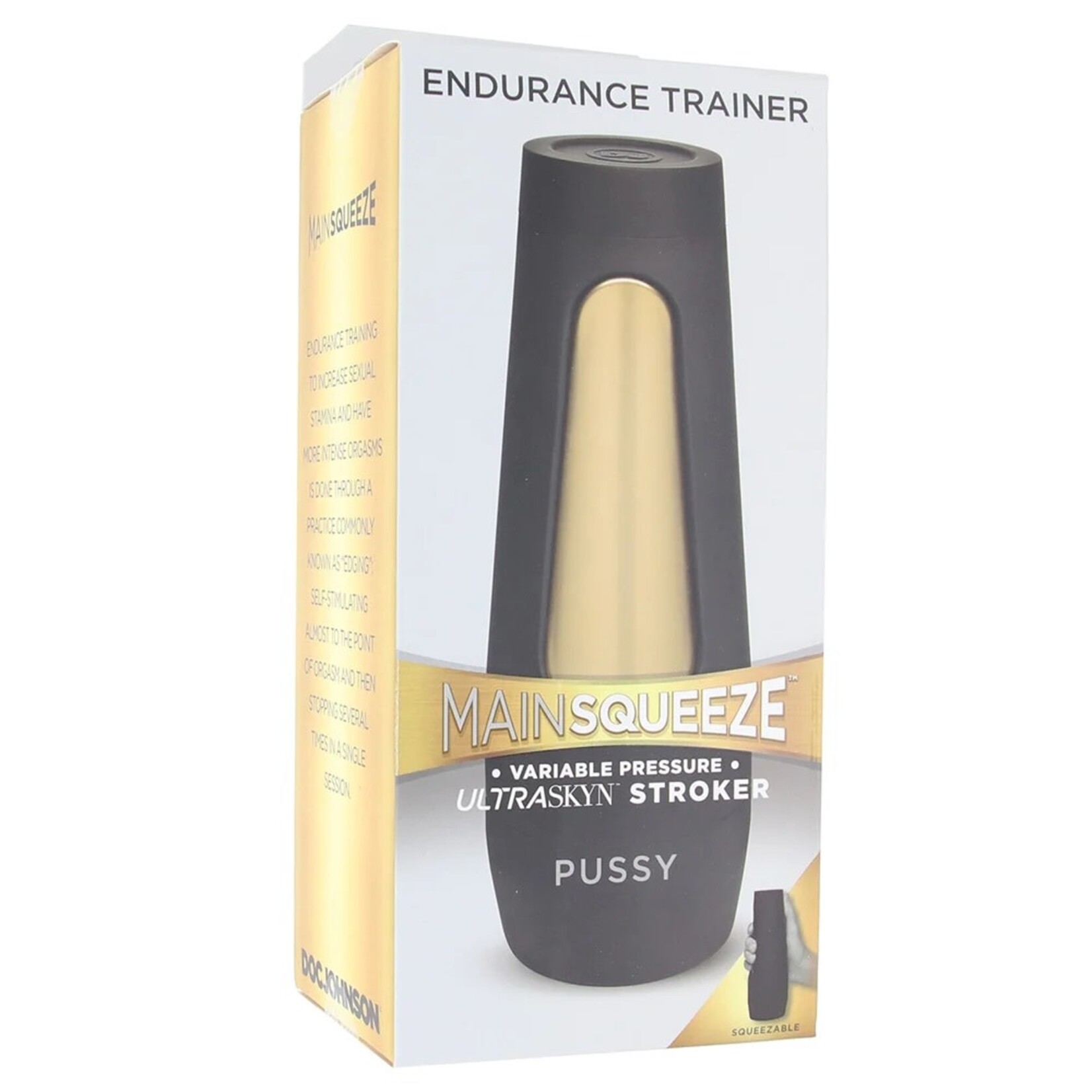 DOC JOHNSON MAIN SQUEEZE ENDURANCE TRAINING ULTRASKYN STROKER