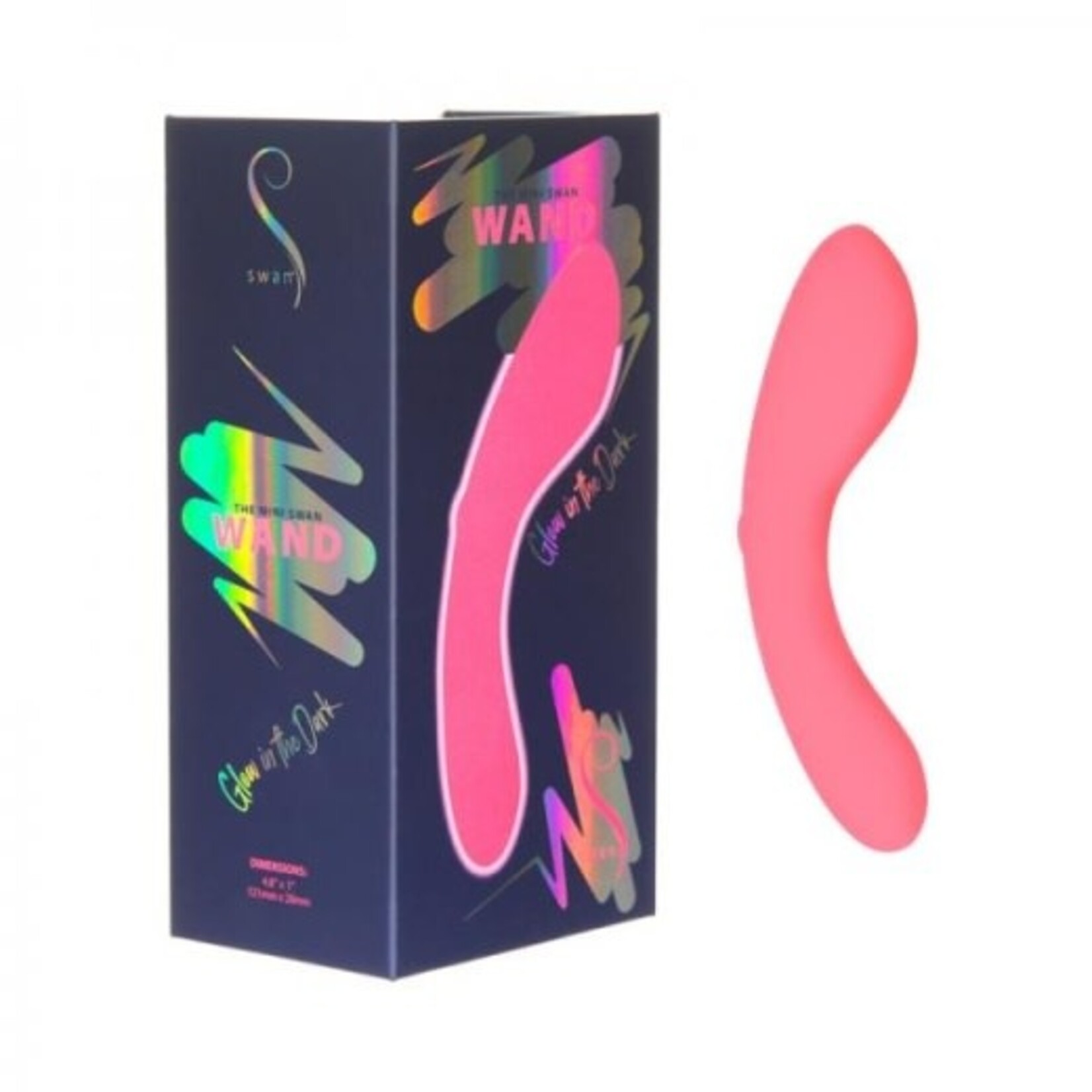 SWAN - THE MINI SWAN WAND - GLOW IN THE DARK - PINK