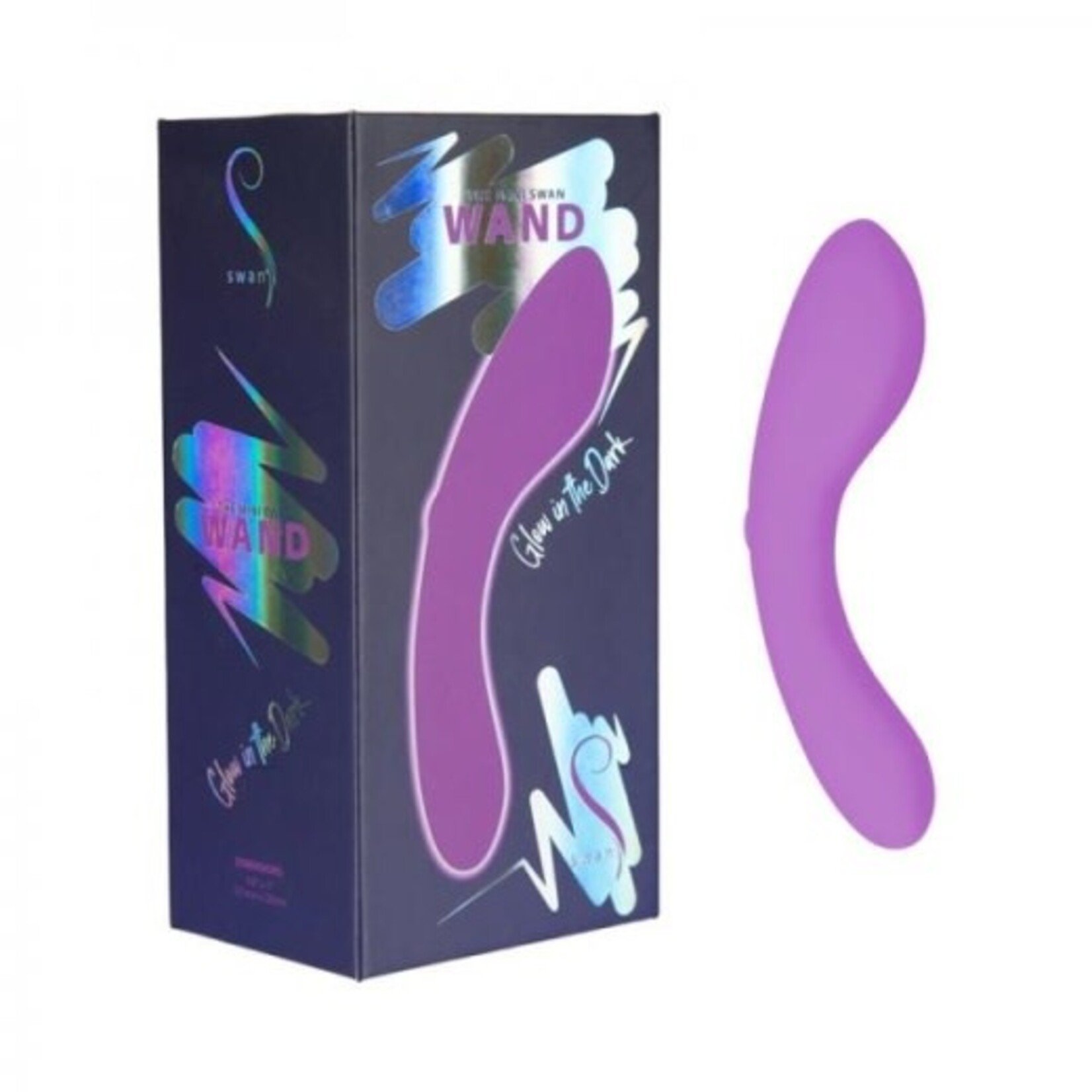 SWAN - THE MINI SWAN WAND - GLOW IN THE DARK - PURPLE