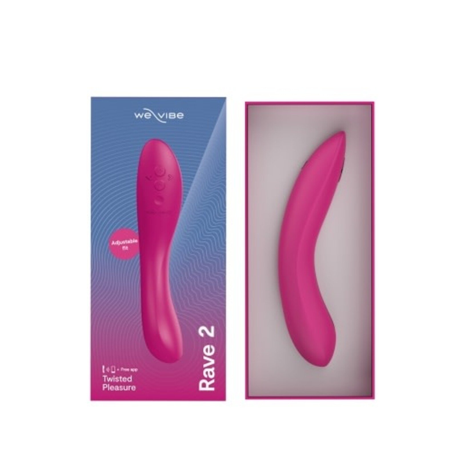 WE-VIBE WE-VIBE - RAVE 2 - TWISTED PLEASURE - G-SPOT VIBRATOR - FUCHSIA