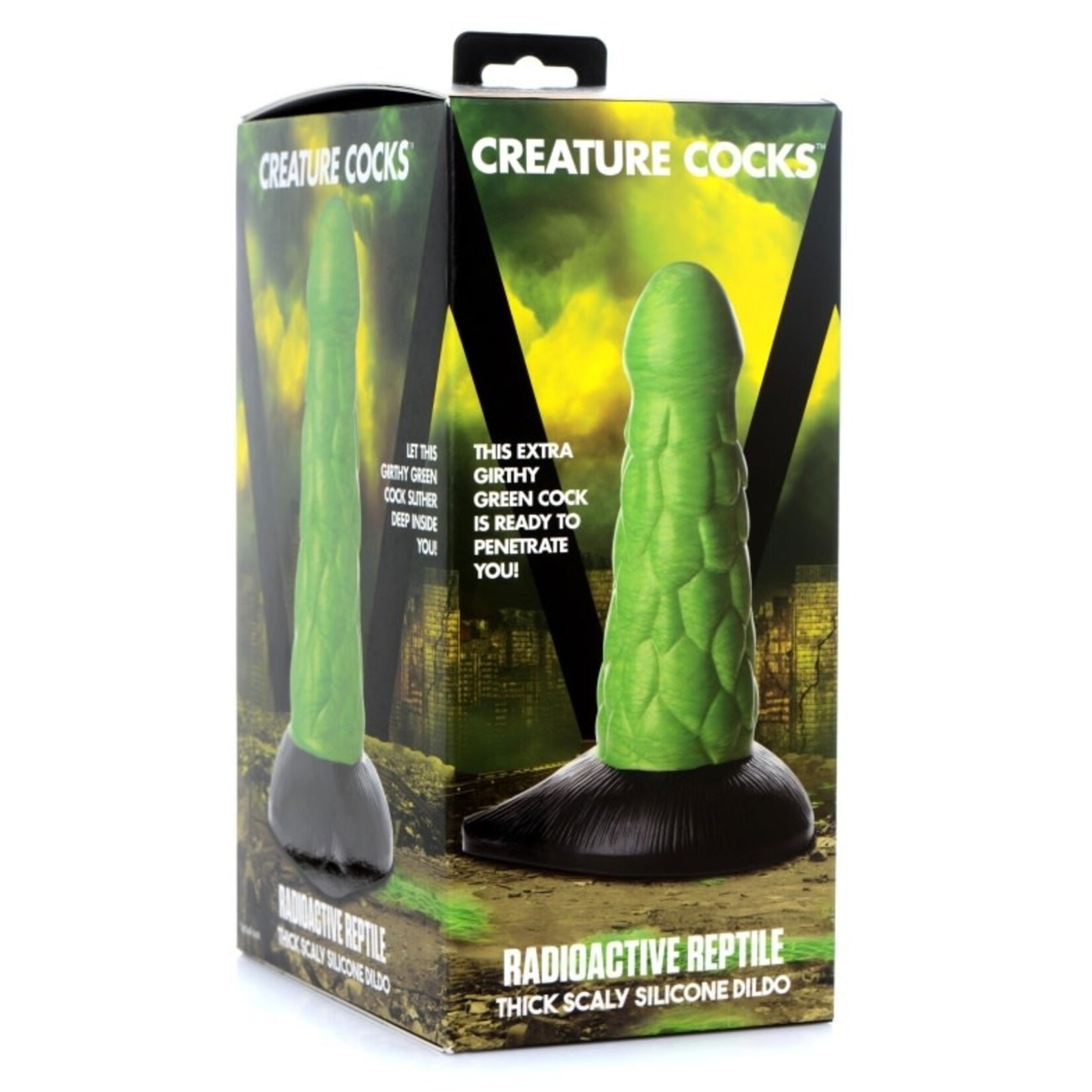 CREATURE COCKS CREATURE COCKS - RADIOACTIVE REPTILE THICK SCALY SILICONE DILDO