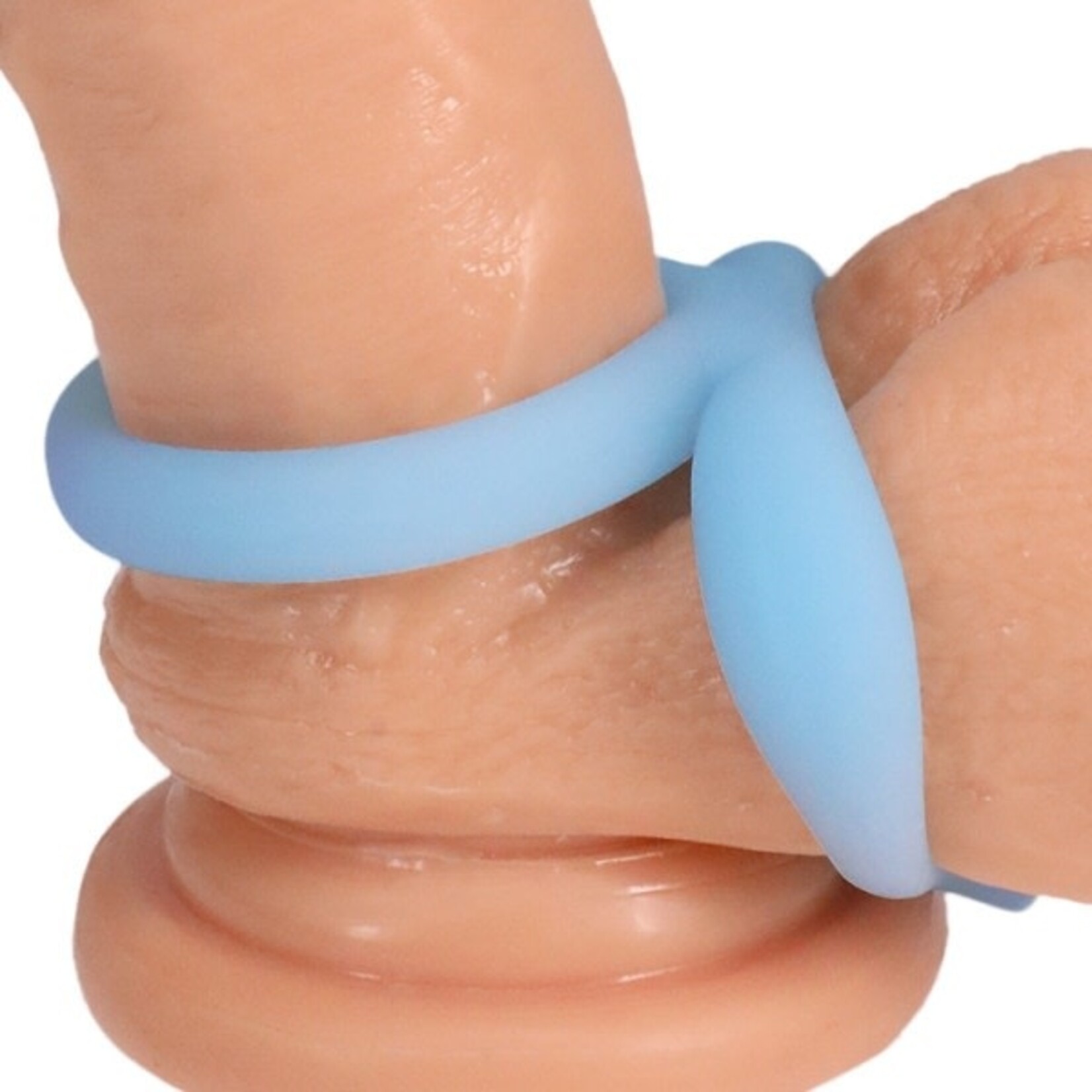 DOC JOHNSON ROCK SOLID - DUAL ENHANCER BLUE GLOW