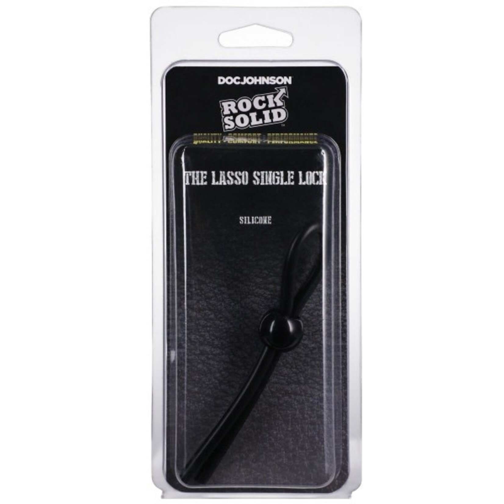 DOC JOHNSON ROCK SOLID - THE LASSO SINGLE LOCK BLACK