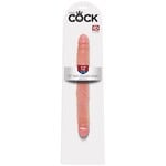 KING COCK KING COCK 12" SLIM DOUBLE DILDO LIGHT