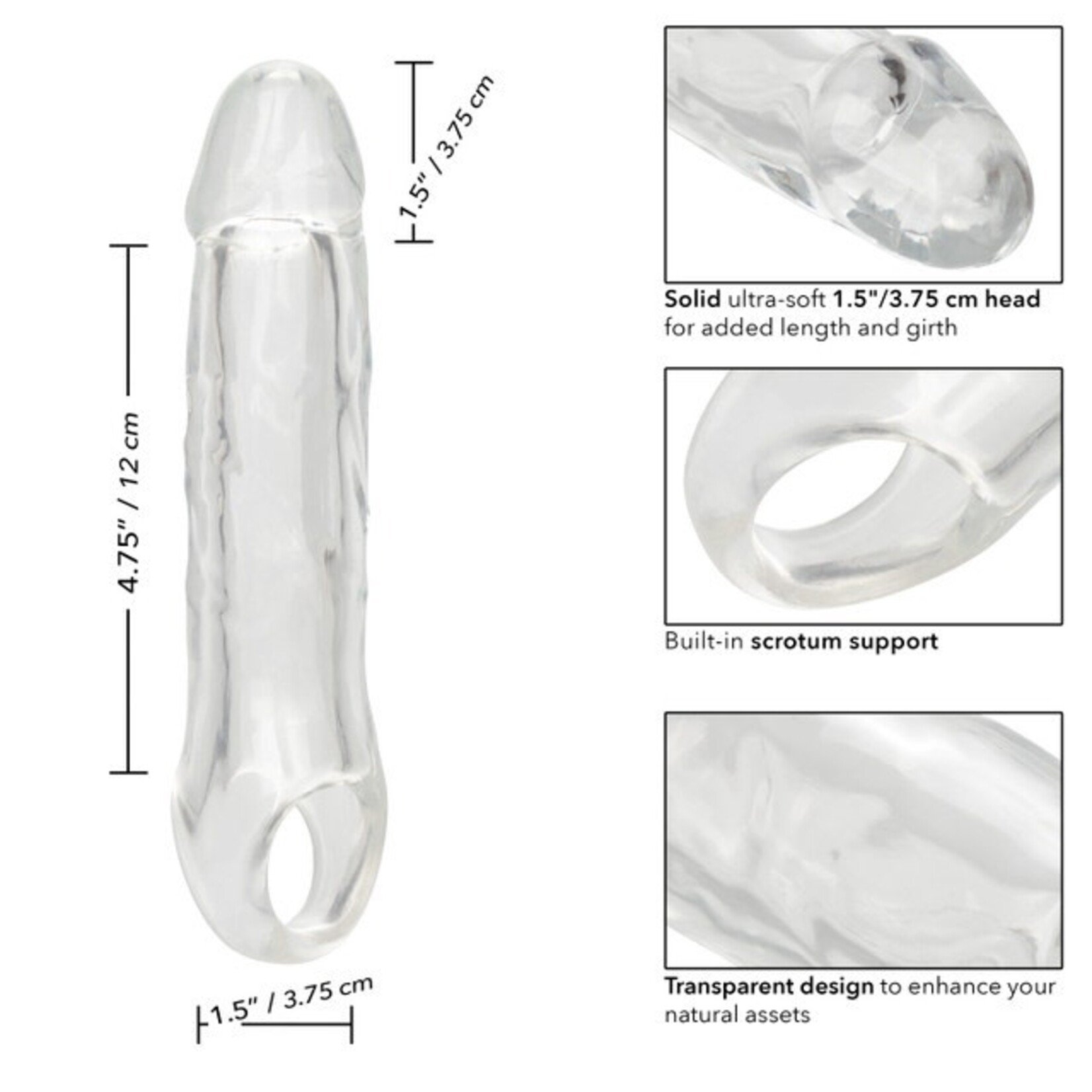 CALEXOTICS PERFORMANCE MAXX CLEAR EXTENSION 6.5"