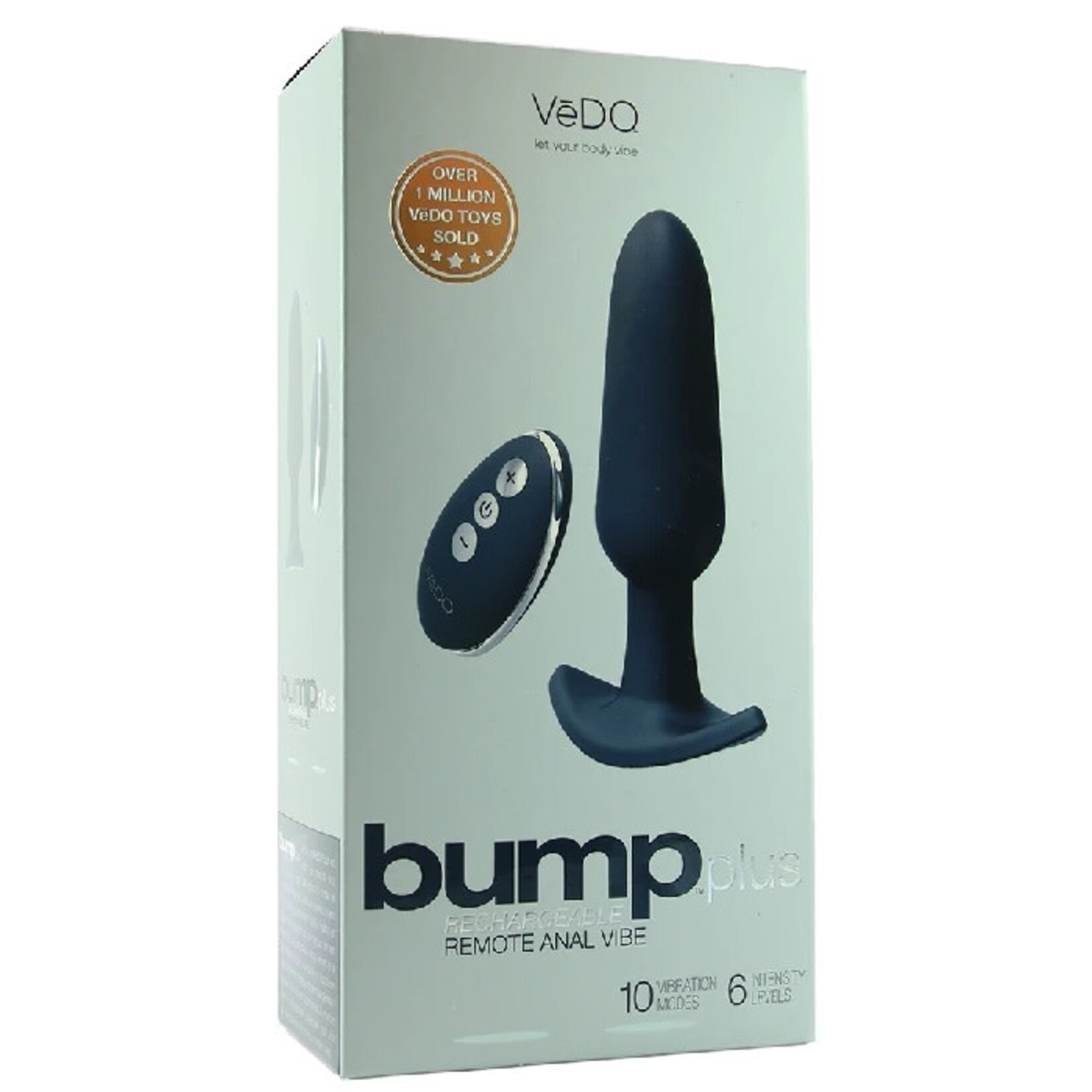 VEDO BUMP PLUS REMOTE ANAL VIBE IN JUST BLACK