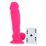 NS NOVELTIES LARGE SILICONE COLOURS DILDO IN PINK